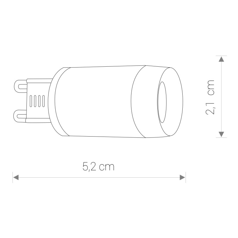 Nowodvorski Bulb lens led, g9, 3w 8447