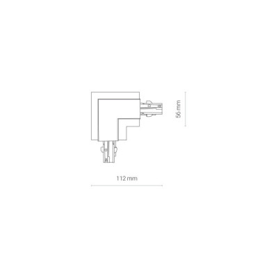 Nowodvorski Ctls recessed power l connector, left (l-l) 8683