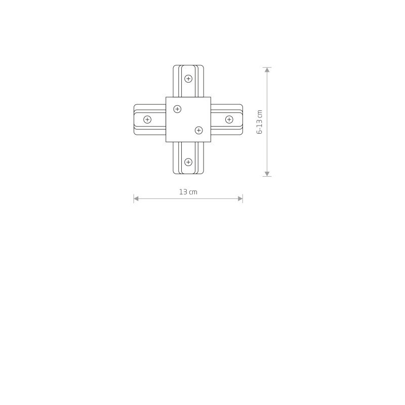 Nowodvorski Profile recessed x connector 8836