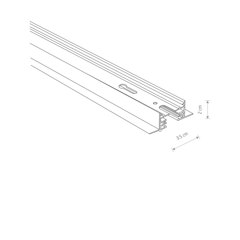 Nowodvorski Profile recessed track 1 meter 9013