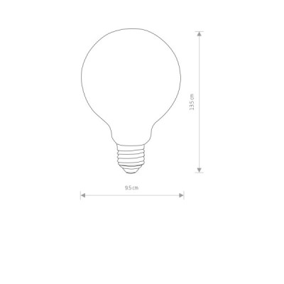 Nowodvorski Bulb glass ball led, e27, 8w 9177