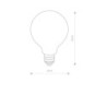 Nowodvorski Bulb glass ball led, e27, 8w 9177