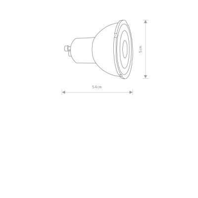 Nowodvorski Reflector led, gu10, r50, 7w 9178