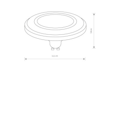 Nowodvorski Reflector lens led, gu10, es111, 9w 9213