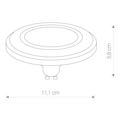 Nowodvorski Reflector lens led, gu10, es111, 9w 9343