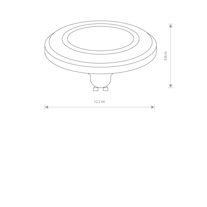 Nowodvorski Reflector lens led, gu10, es111, 9w 9345