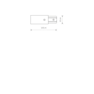 Nowodvorski Profile power end cap 9462