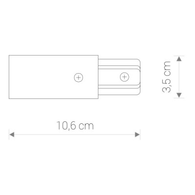 Nowodvorski Profile power end cap 9463