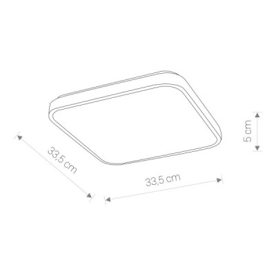 Nowodvorski Agnes square led 8135