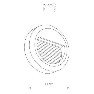 Nowodvorski Sidewalk round led 8147