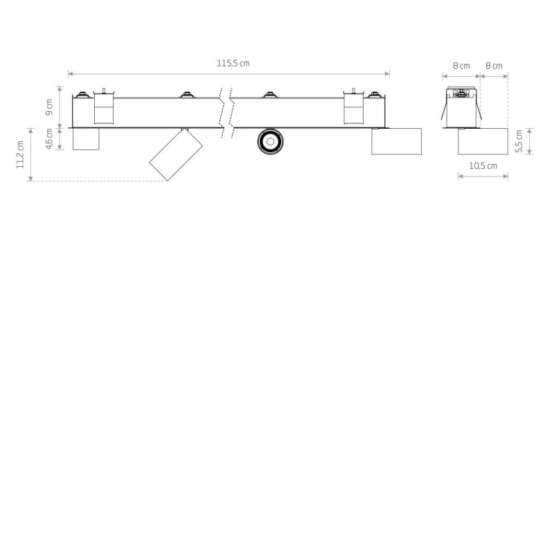 Nowodvorski MONO DEEP 10467