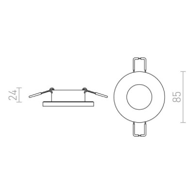 Redlux Astor R IP65 - lampa wpuszczana