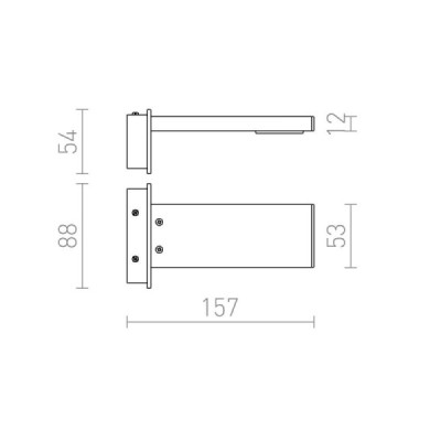 Redlux Paragna IP44 nad lustro