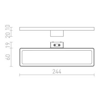 Redlux Savoy IP44 - lampa nad lustro