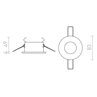 Redlux Splash R IP65 - lampa wpuszczana