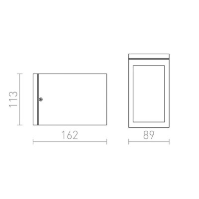 Redlux Cabox - lampa zewnętrzna IP54