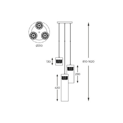 Zuma Line Gem P0389-03D-F7AC