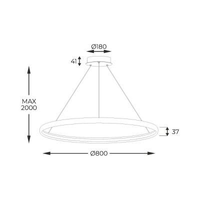 Zuma Line Carlo PL210503-800-GD