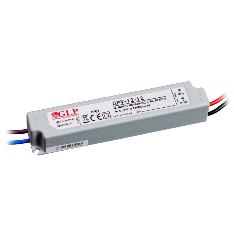 Zasilacz led 12V - 12W IP67 hermetyczny