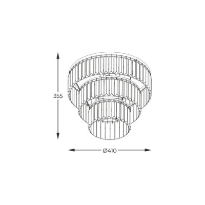 Zuma Line Tifanny P17127-4-BK