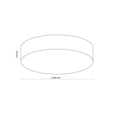 Rondo graphite - plafon sufitowy - 1584 - TK Lighting