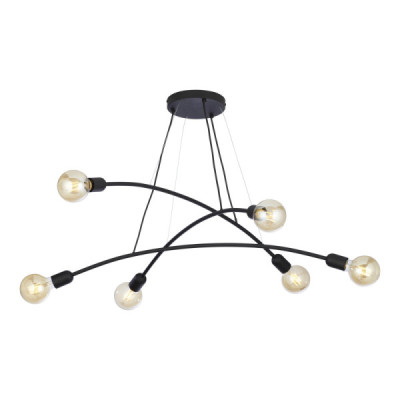 Helix black lampa wisząca 6 2726 - TK Lighting