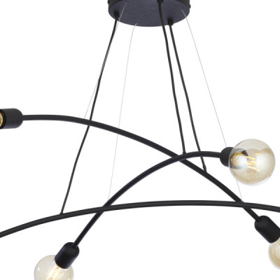 Helix black lampa wisząca 6 2726 - TK Lighting