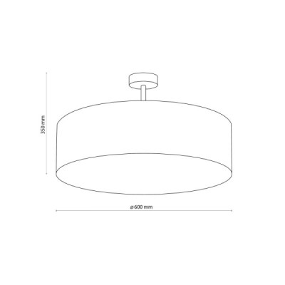 Rondo graphite - plafon sufitowy - 4239 - TK Lighting