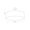 Rondo graphite - plafon sufitowy - 4239 - TK Lighting