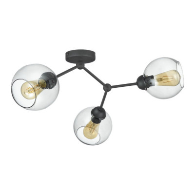 Fairy lampa sufitowa 3 pł czarna 4372 - TK Lighting