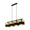 Hilton black/gold lampa wisząca 4 4342 - TK Lighting