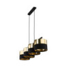 Hilton black/gold lampa wisząca 4 4342 - TK Lighting