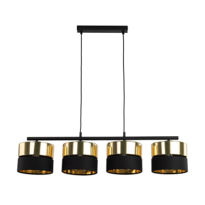 Hilton black/gold lampa wisząca 4 4342 - TK Lighting