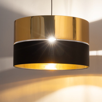 Hilton black/gold lampa wisząca 1 4346 - TK Lighting