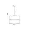 Hilton black/gold lampa wisząca 1 4346 - TK Lighting