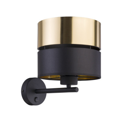 Hilton black/gold kinkiet 1 4344 - TK Lighting