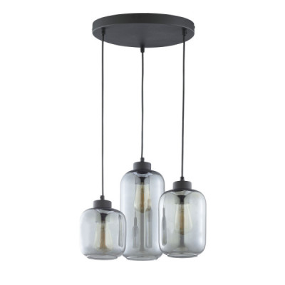 Marco graphite lampa wisząca 3 pł koło 3185 - TK Lighting