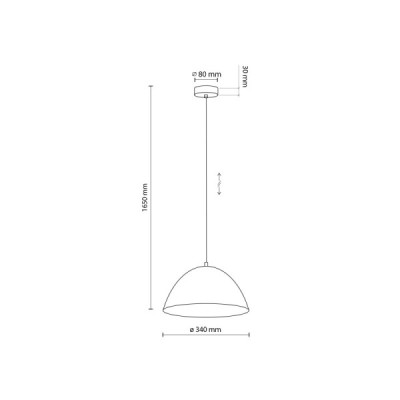 Faro white lampa wisząca 1 340 3192 - TK Lighting