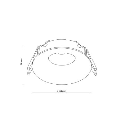 Eye oczko aluminiowe białe ip 44 3500 - TK Lighting