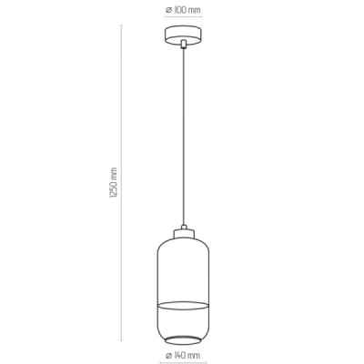 Marco silver lampa wisząca 1 pł 3356 - TK Lighting