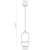 Marco silver lampa wisząca 1 pł 3356 - TK Lighting