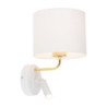 Richi white/gold kinkiet 2 e27 + g9 1370 - TK Lighting