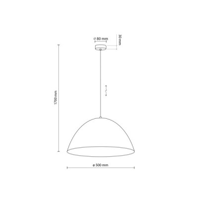 Faro white lampa wisząca 1 500 6003 - TK Lighting