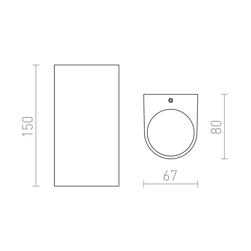 Redlux Zack II - lampa zewnętrzna IP54