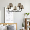 Chicago linen lampa wisząca 5 3989 - TK Lighting