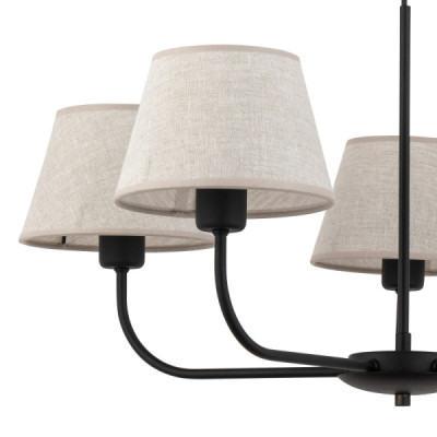 Chicago linen lampa wisząca 5 3989 - TK Lighting