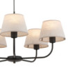 Chicago linen lampa wisząca 5 3989 - TK Lighting