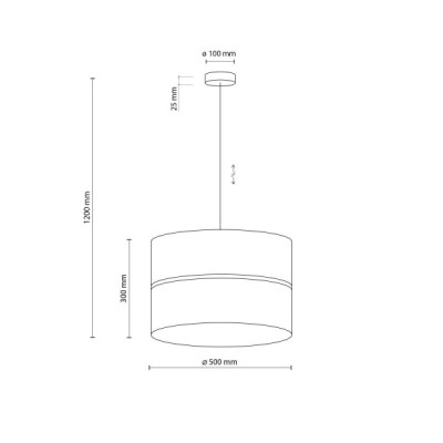 Linobianco lampa wisząca 3 500 6573 - TK Lighting