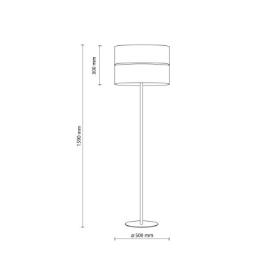 Linobianco lampa podłogowa 1 5241 - TK Lighting