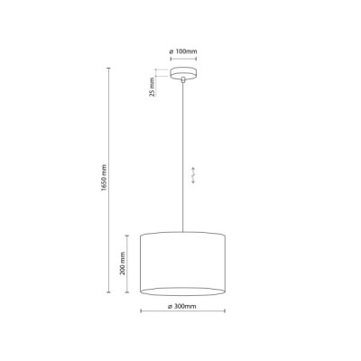 Juta lampa wisząca 1 6580 - TK Lighting